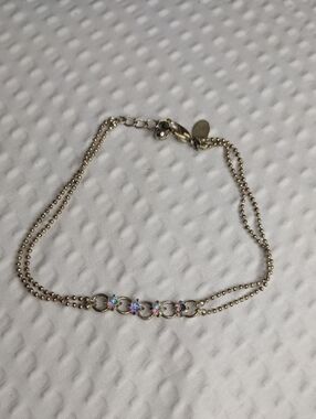 Panama Jack Anklet With Rhinestones